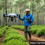 Home 18 생물다양성 보전 전문가 연봉 분석 - A professional environmental scientist wearing field-appropriate attire including sturdy boots, carg...